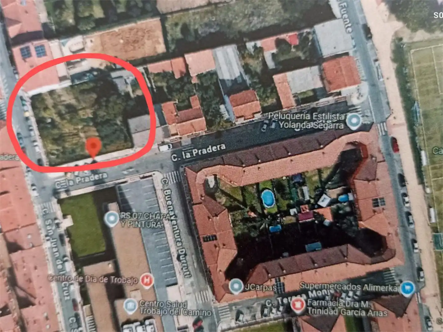 Constructible Land for sale in Calle la Pradera, 20, Trobajo del Camino Exterior view of Constructible Land for sale in San Andrés del Rabanedo