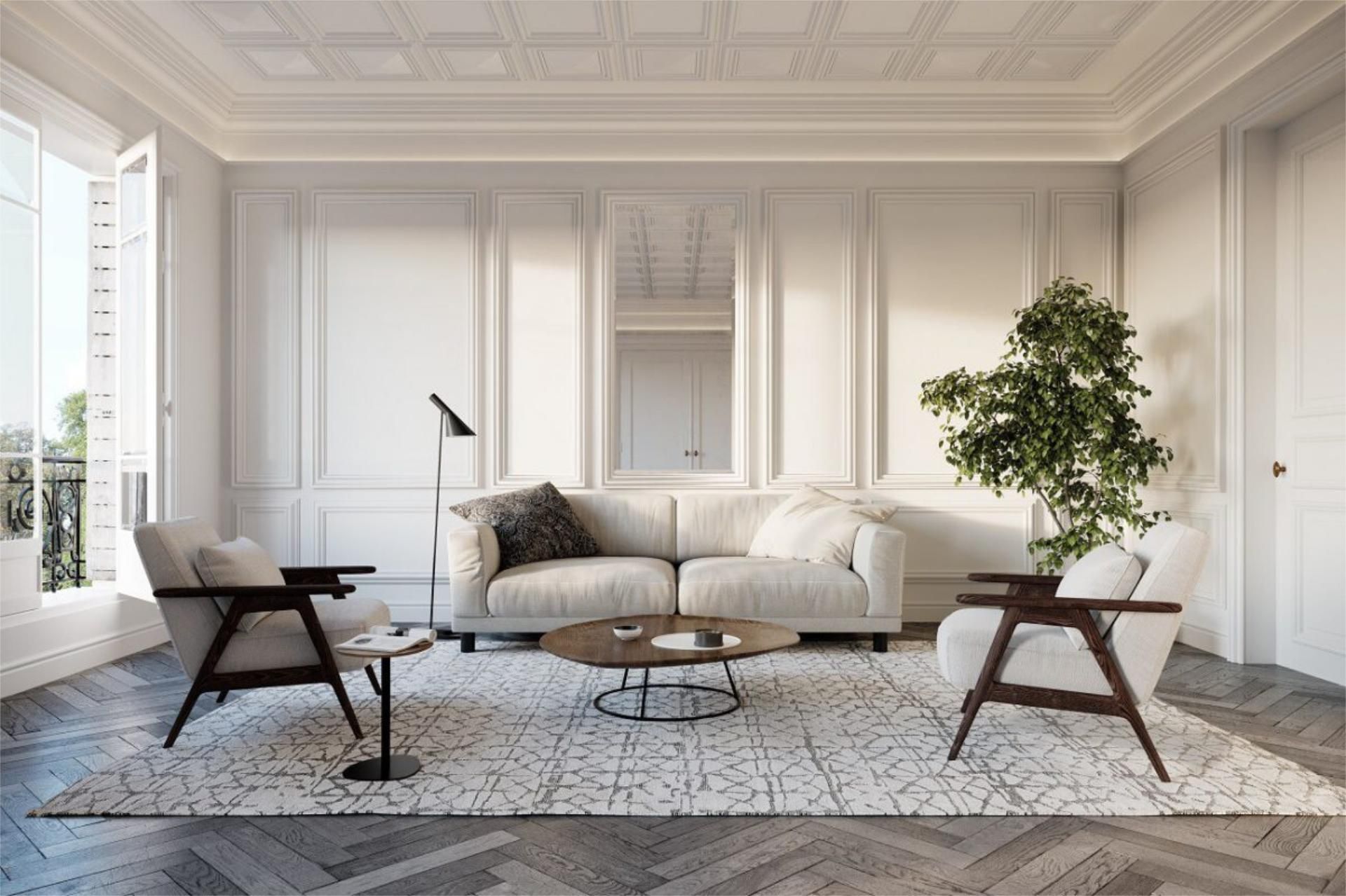 Living room of Flat for sale in  Madrid Capital  with Air Conditioner, Microwave and TV