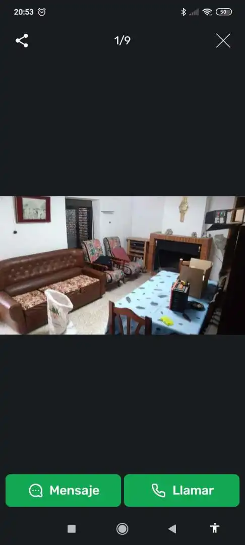 Casa adosada en venta en Plaza Iglesia, 7, Higueruela Sala de estar de Casa adosada en venta en Higueruela con Trastero