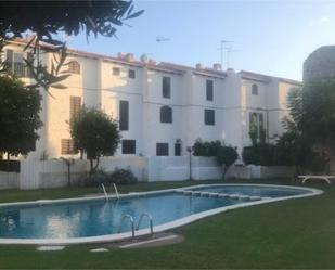 Exterior view of Single-family semi-detached for sale in Torredembarra  with Air Conditioner, Terrace and Swimming Pool