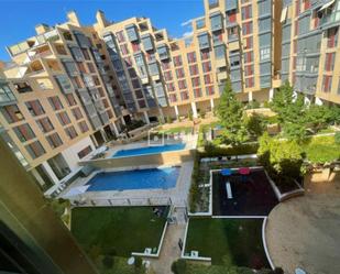 Swimming pool of Flat for sale in  Madrid Capital  with Air Conditioner and Swimming Pool