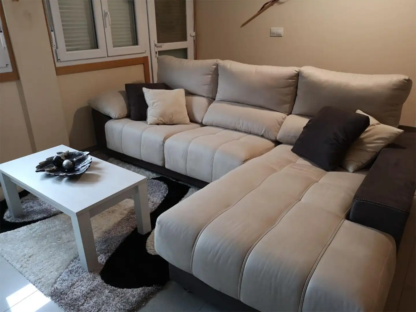 Piso en venta en LU-120, 48, Cospeito Sala de estar de Piso en venta en Cospeito con Aire acondicionado, Calefacción y Amueblado