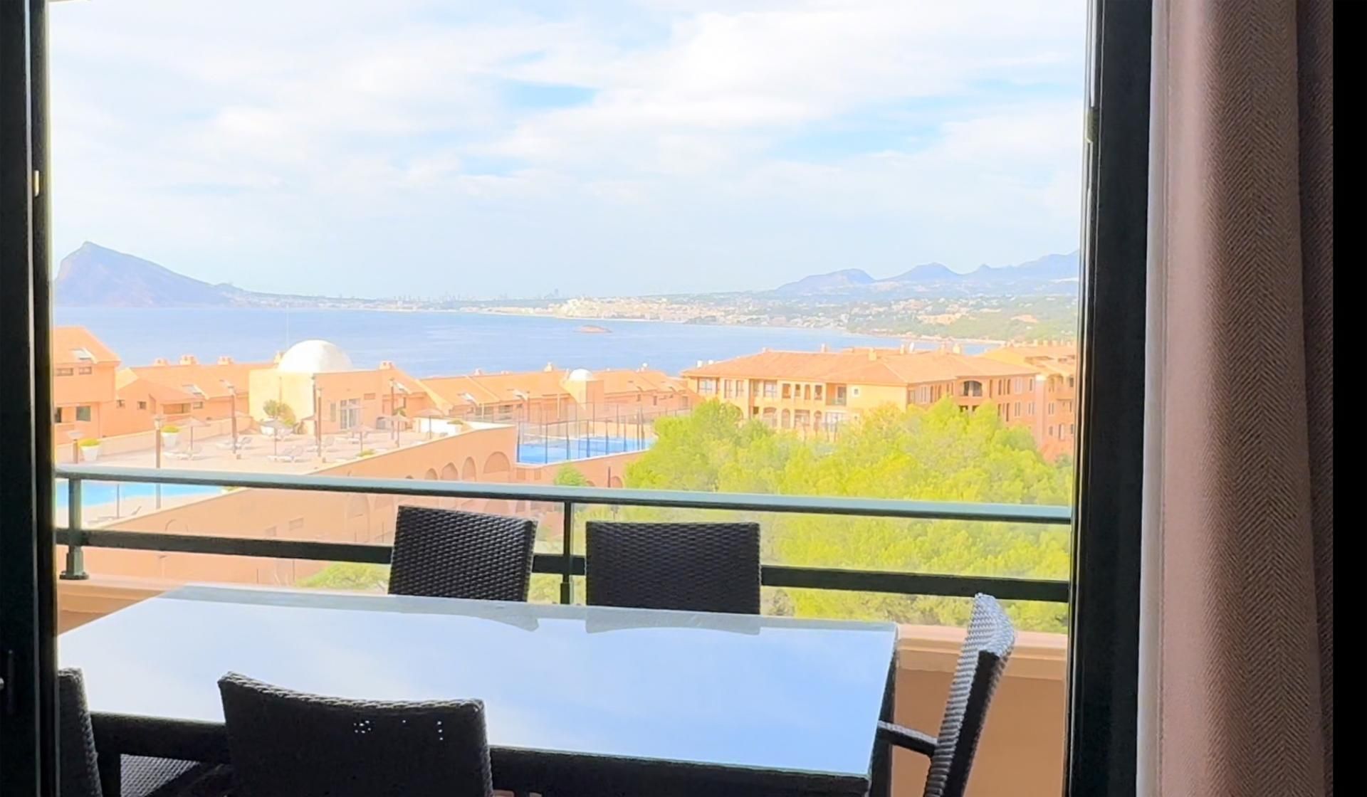 Terrace of Flat for sale in Altea  with Air Conditioner, Heating and Parquet flooring