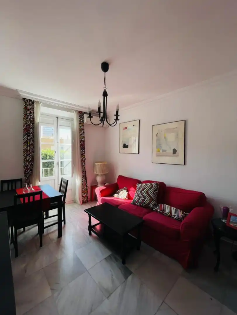 Living room of Flat for rent in Málaga Capital  with Air Conditioner and Balcony