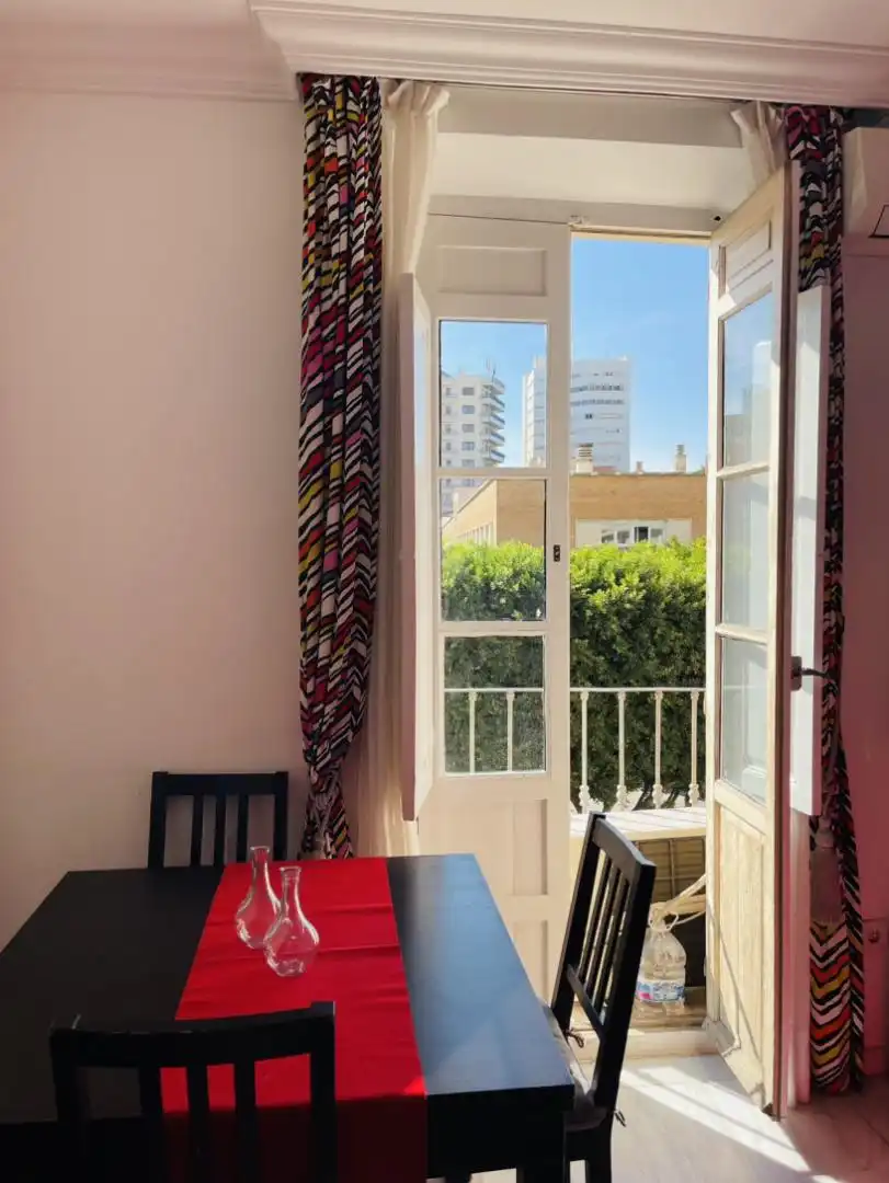Bedroom of Flat for rent in Málaga Capital  with Air Conditioner and Balcony