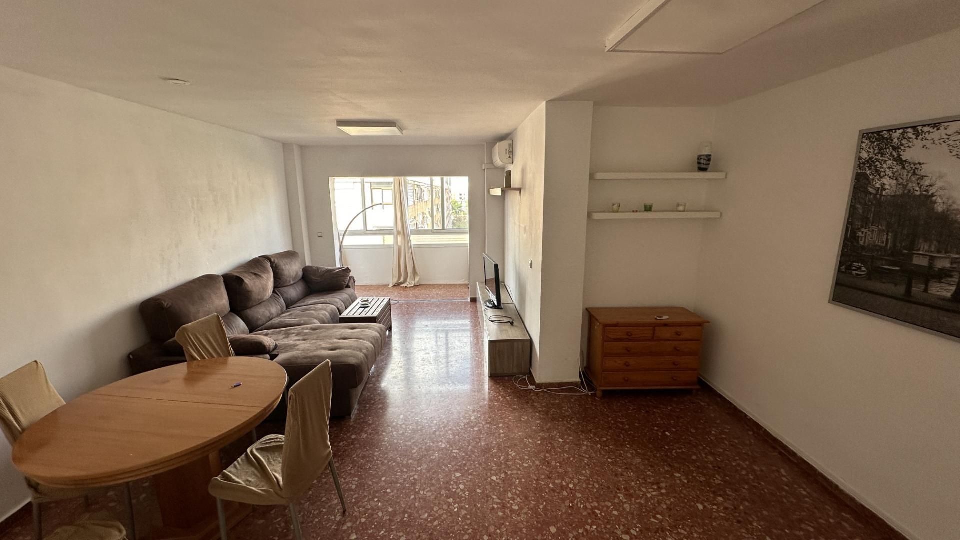 Sala d'estar de Pis de lloguer en  Valencia Capital amb Aire condicionat i Terrassa