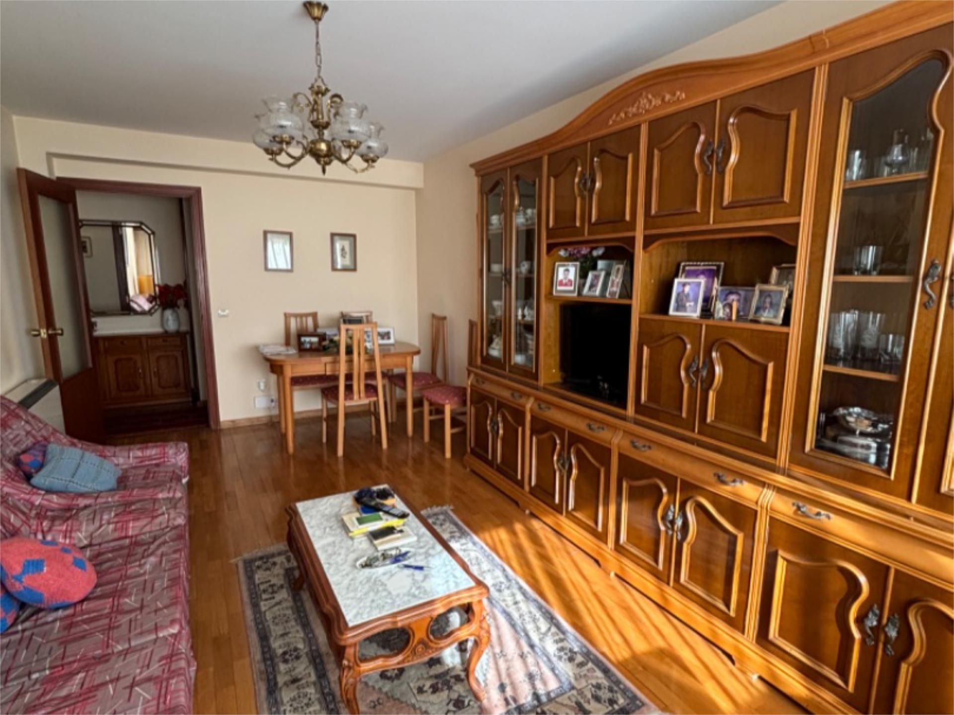Sala d'estar de Pis en venda en A Coruña Capital  amb Calefacció i Moblat