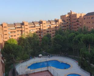 Swimming pool of Flat for sale in  Madrid Capital  with Air Conditioner and Swimming Pool