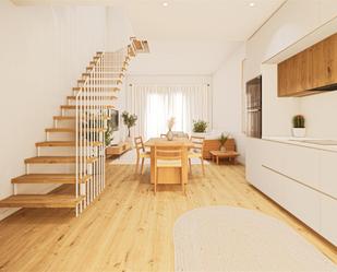 Living room of Single-family semi-detached for sale in  Barcelona Capital  with Air Conditioner, Heating and Parquet flooring