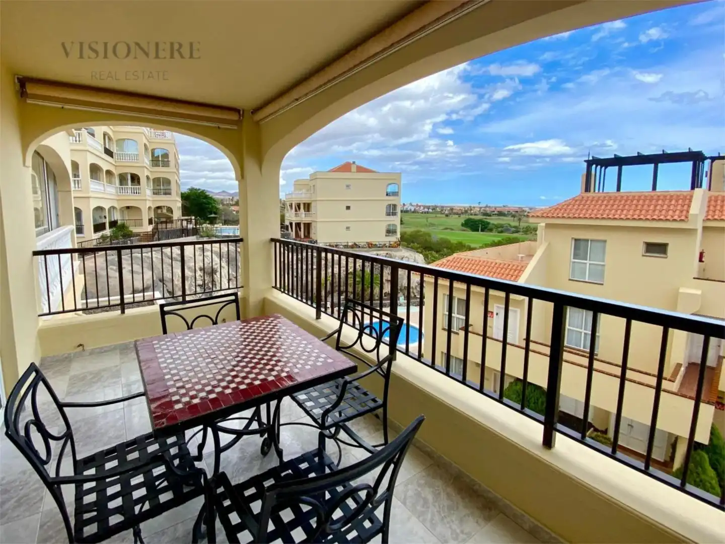 Terrace of Flat for sale in San Miguel de Abona  with Terrace, Swimming Pool and Furnished
