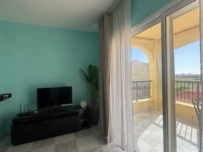 Living room of Flat for sale in San Miguel de Abona  with Terrace, Swimming Pool and Furnished