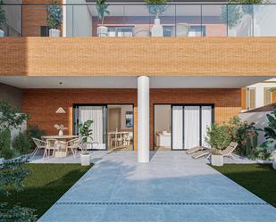 Exterior view of Planta baja for sale in Sant Cugat del Vallès  with Air Conditioner and Terrace