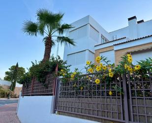 Exterior view of Single-family semi-detached for sale in Alicante / Alacant  with Air Conditioner, Terrace and Swimming Pool