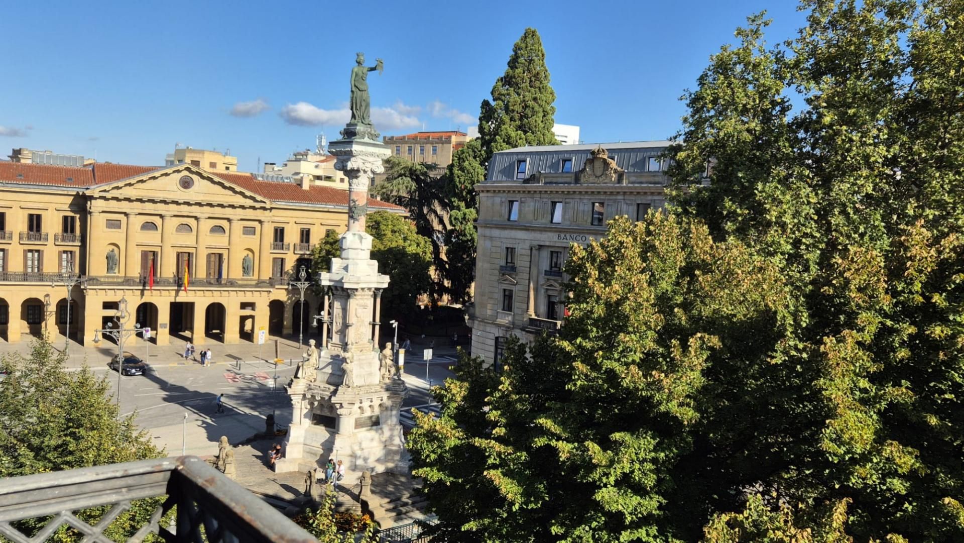 Exterior view of Flat for sale in  Pamplona / Iruña  with Heating, Parquet flooring and Terrace