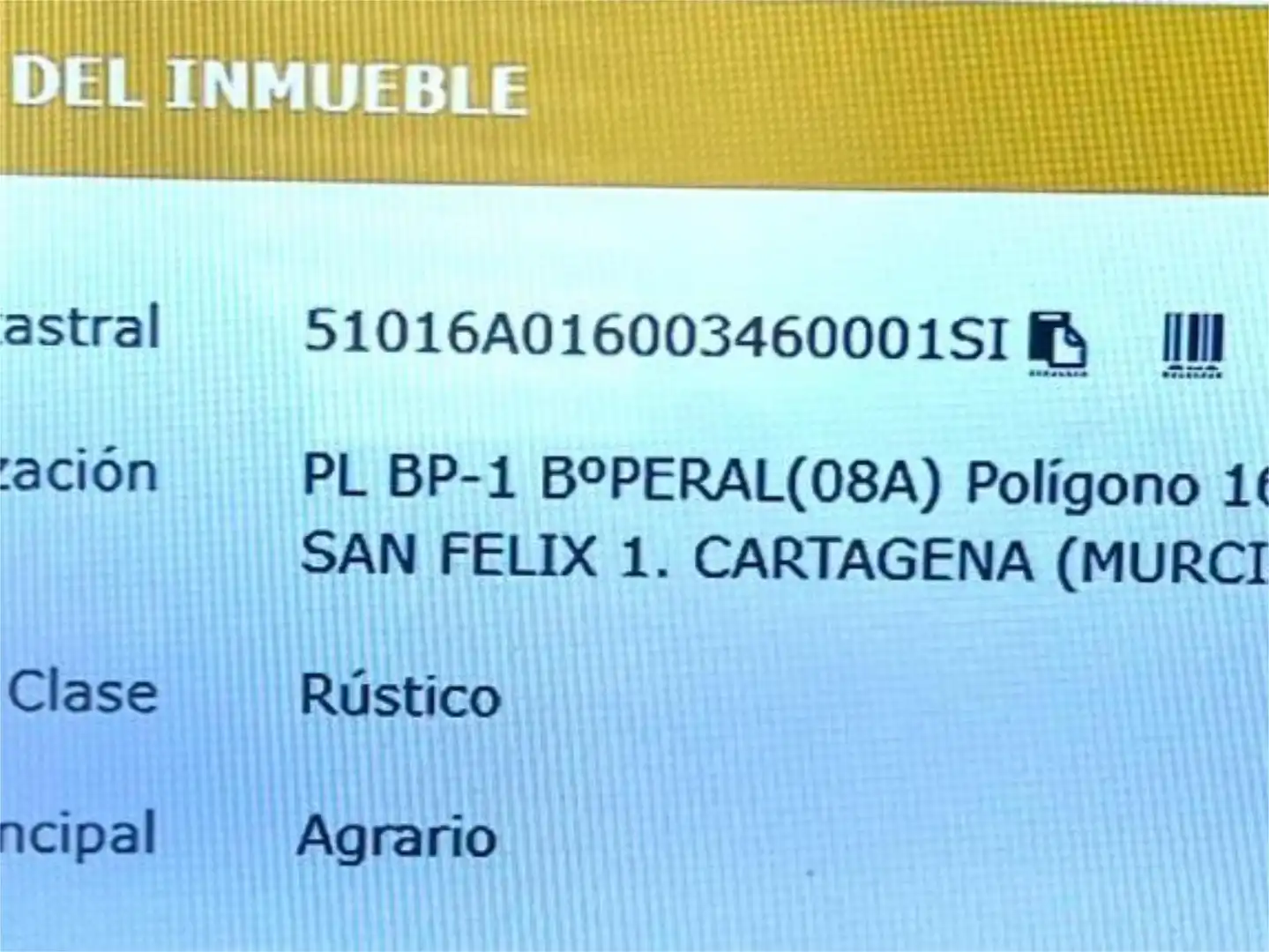 Urbanitzable en venda a Calle Salvador Albacete, 28, Barrio de Peral - San Félix Aparcament de Urbanitzable en venda en Cartagena