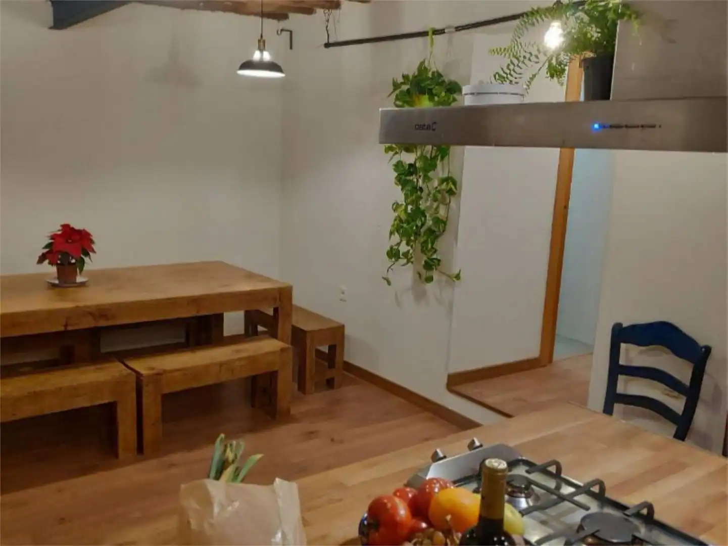Room in Cuesta del Chapiz, 22, Barrio de Albaicín Kitchen of Duplexes for share in Granada with Air Conditioner, Parquet flooring and Terrace