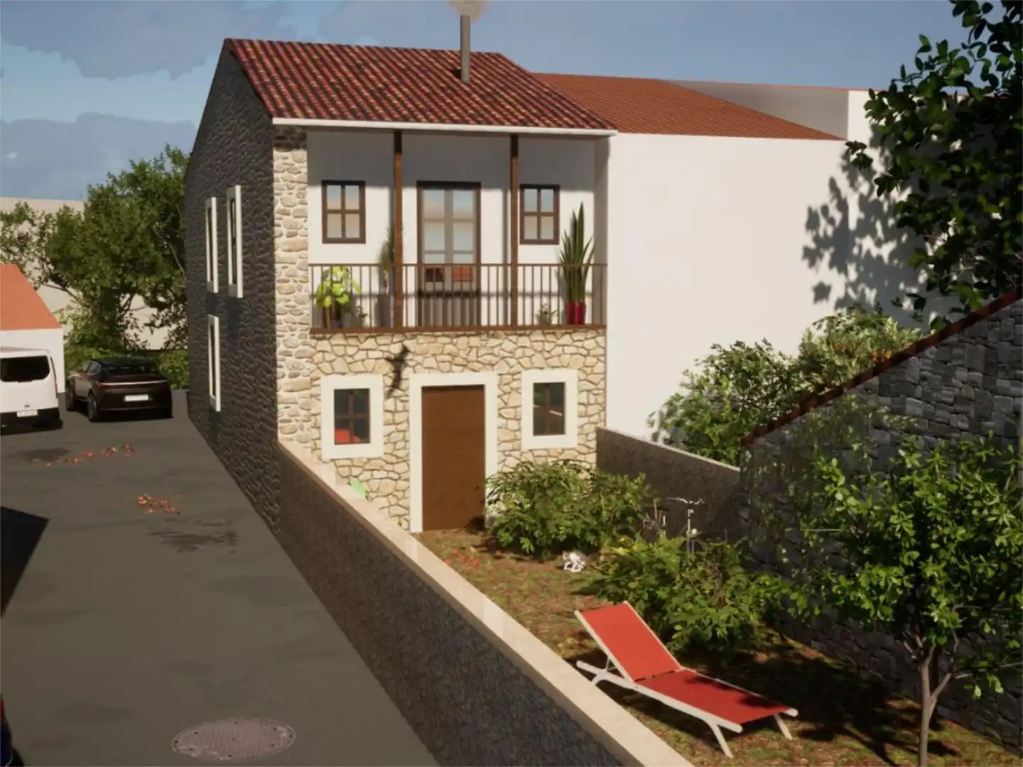 Vista exterior de Piso en venta en Villaescusa (Cantabria) con Calefacción, Jardín privado y Terraza