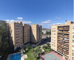 Exterior view of Flat for sale in  Zaragoza Capital  with Air Conditioner, Swimming Pool and Balcony