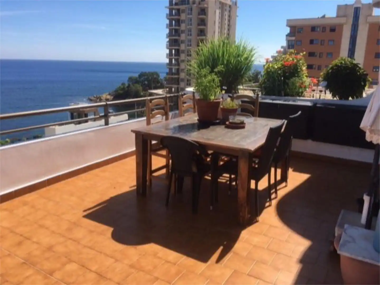 Flat for sale in La Caleta, La Caleta - La Calalga - Les Bassetes Terrace of Flat for sale in Calpe / Calp with Air Conditioner, Heating and Private garden