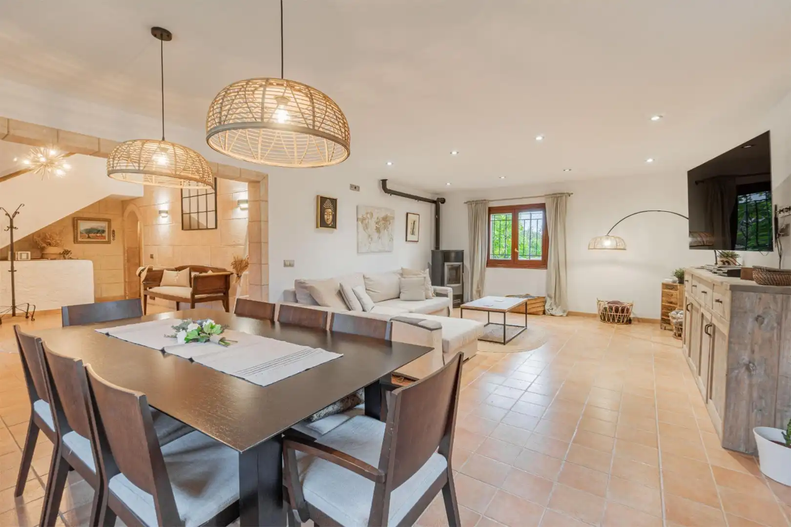 Casa o xalet en venda a Reus III e-2, 7, Sa Indioteria Rural Menjador de Casa o xalet en venda en Palma de Mallorca amb Aire condicionat, Calefacció i Jardí privat