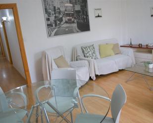 Living room of Flat for sale in  Murcia Capital  with Parquet flooring, Terrace and Furnished