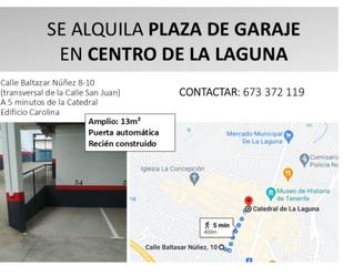 Parking of Garage to rent in San Cristóbal de la Laguna