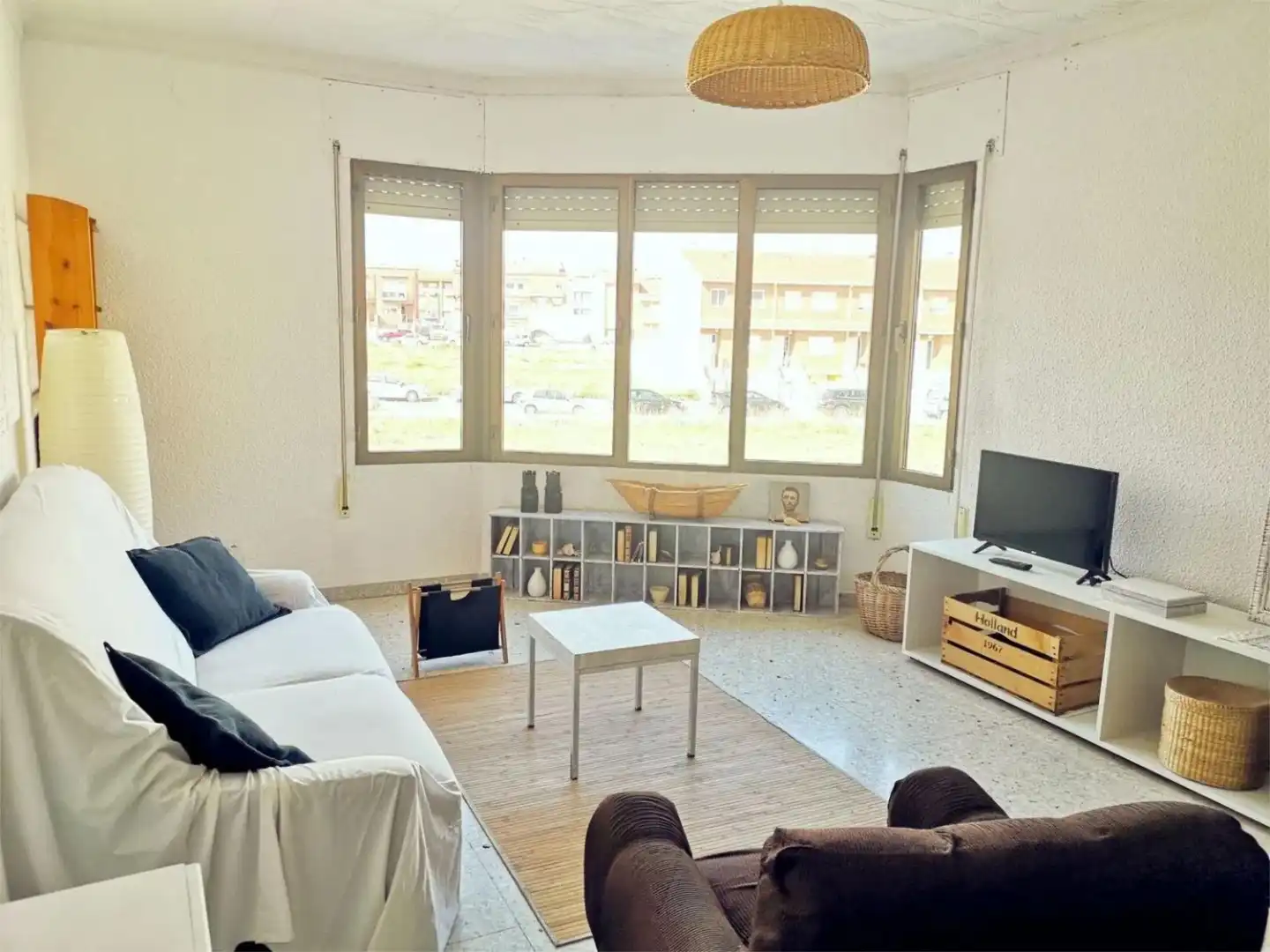 Zimmer in Carrer Canàries, 27, Valletes - Xiribecs Wohnzimmer von Wohnung zur untervermieten in Amposta mit Möbliert