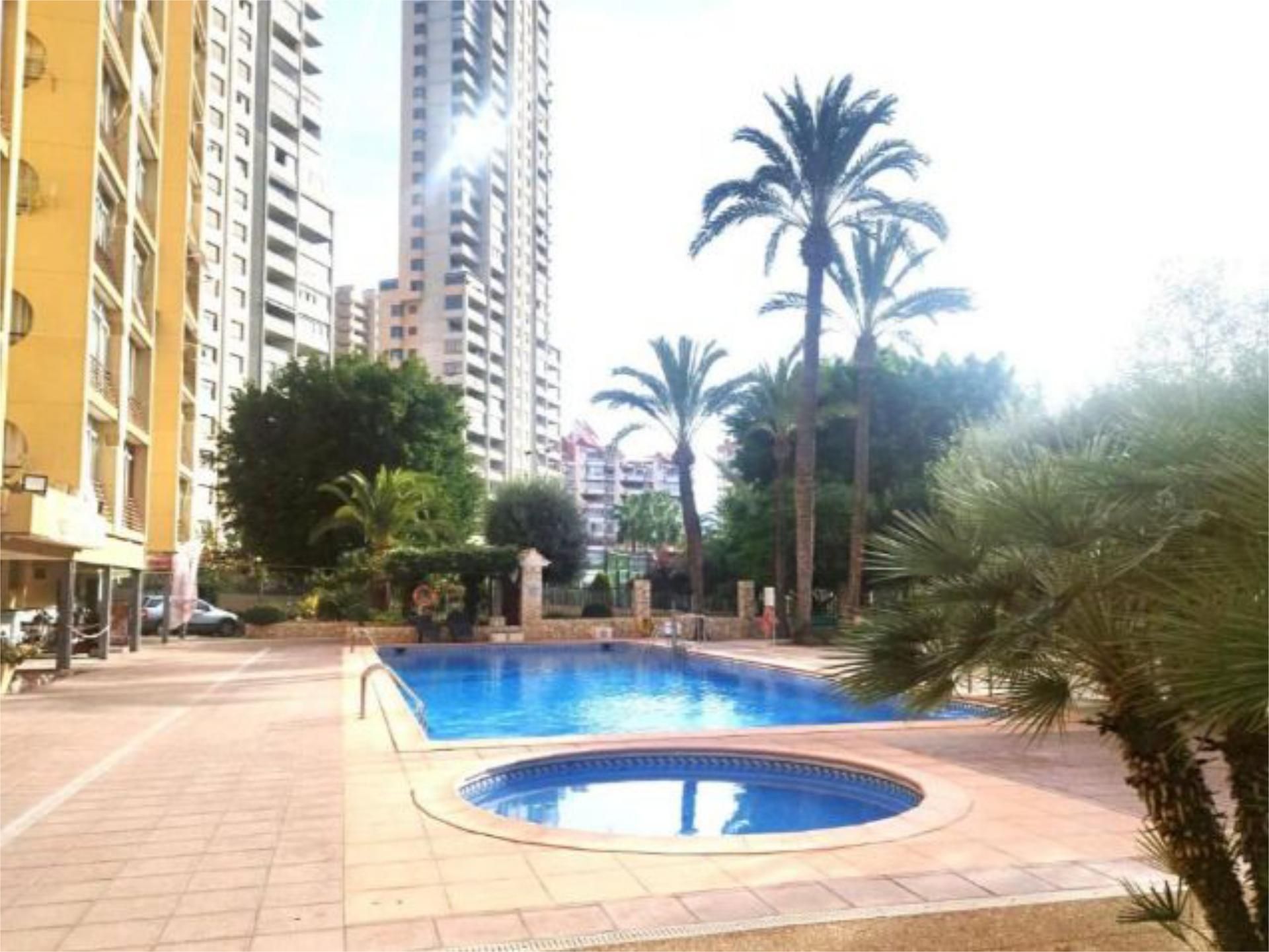 Swimming pool of Flat to rent in Benidorm  with Air Conditioner, Heating and Private garden