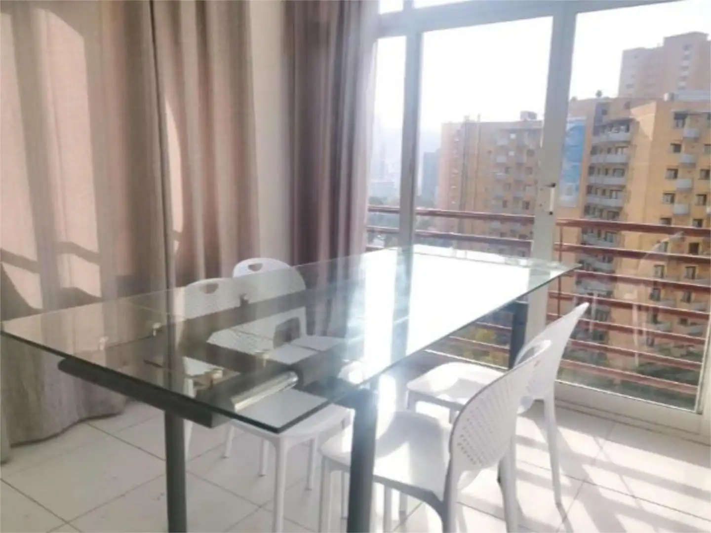 Flat for rent in Calle Kennedy, 5, Levante Alto Dining room of Flat for rent in Benidorm with Air Conditioner, Heating and Private garden