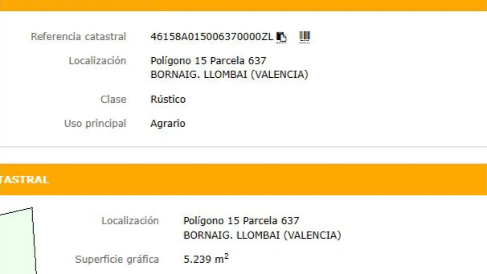 Terreno en venta en Llombai, 20, Catadau Terreno en venta en Catadau
