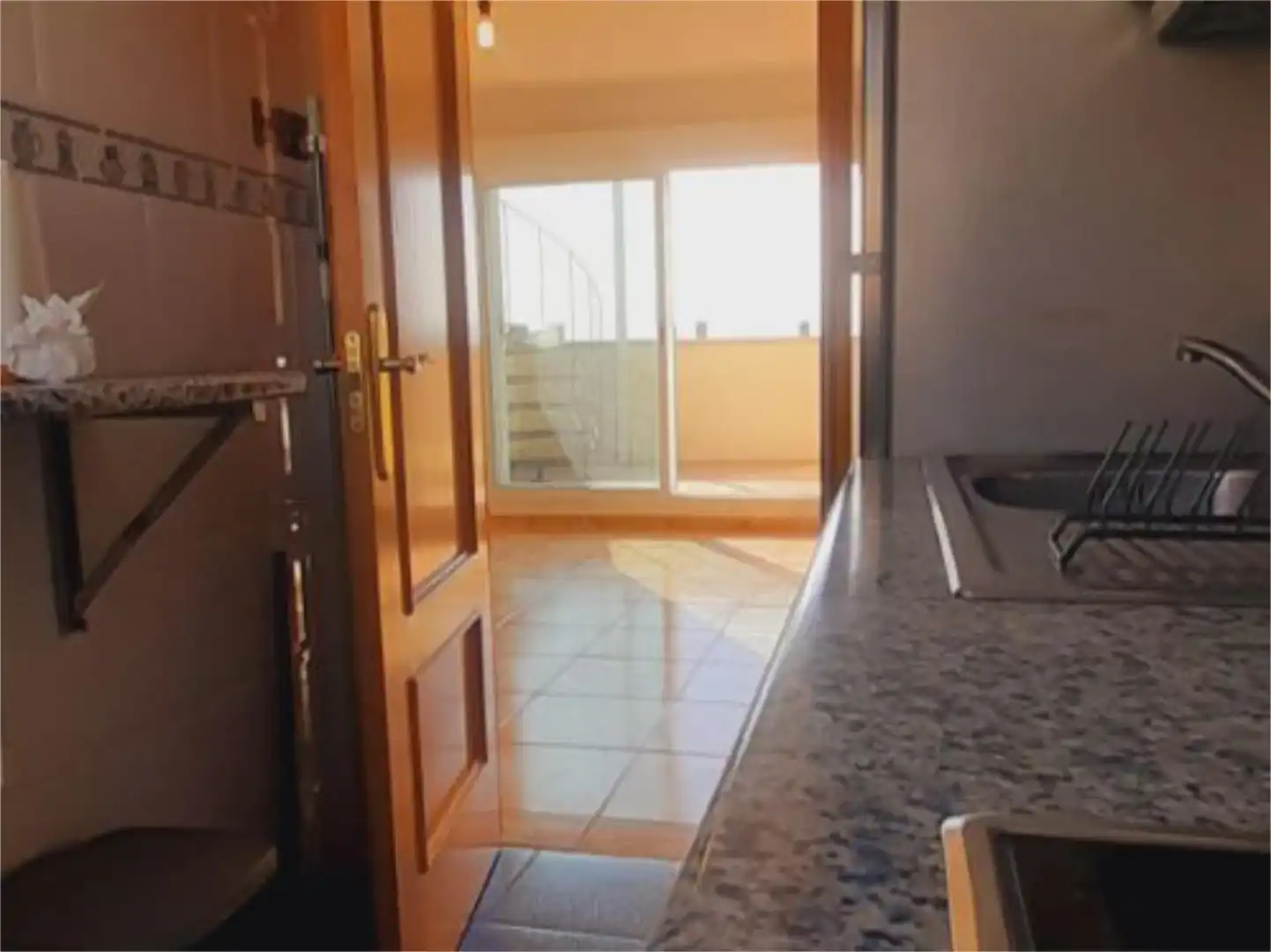 Kitchen of Flat for sale in  Madrid Capital  with Air Conditioner, Terrace and Balcony