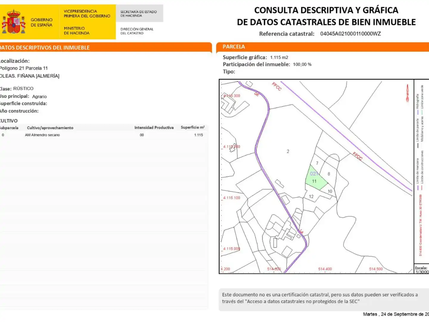Residencial en venda en Fiñana