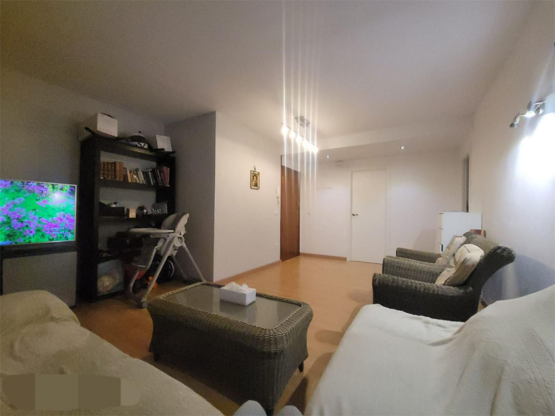 Living room of Flat for sale in San Vicente del Raspeig / Sant Vicent del Raspeig  with Air Conditioner, Private garden and Parquet flooring