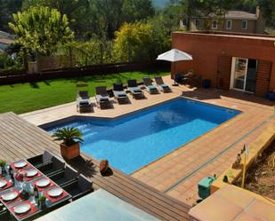 Swimming pool of House or chalet to rent in Olivella  with Air Conditioner, Heating and Private garden