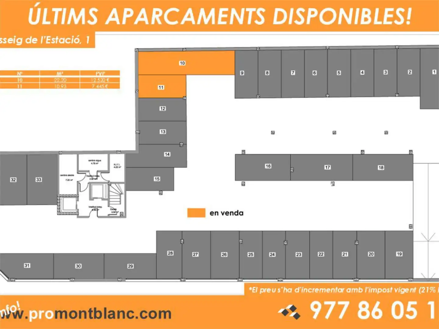 Garaje en venta en Carrer de l'Estació, 1, Montblanc Parking de Garaje en venta en Montblanc