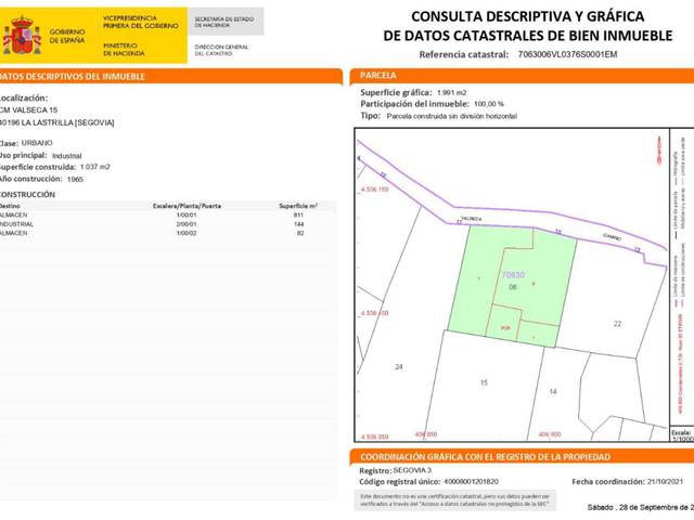 Terreno urbanizable en Venta en Camino Valseca, 17 en La Lastrilla