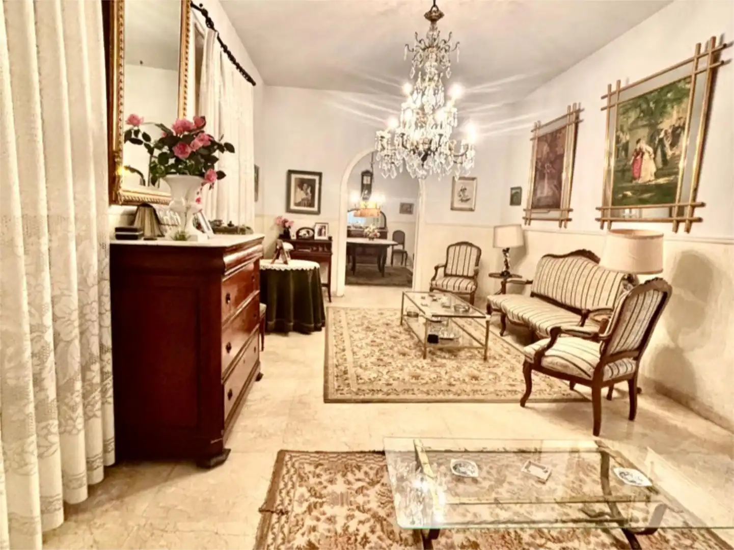 Sala de estar de Casa o chalet en venta en El Molar (Madrid) con Calefacción, Jardín privado y Parquet