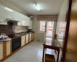 Kitchen of Flat for sale in Gijón   with Heating, Parquet flooring and Terrace