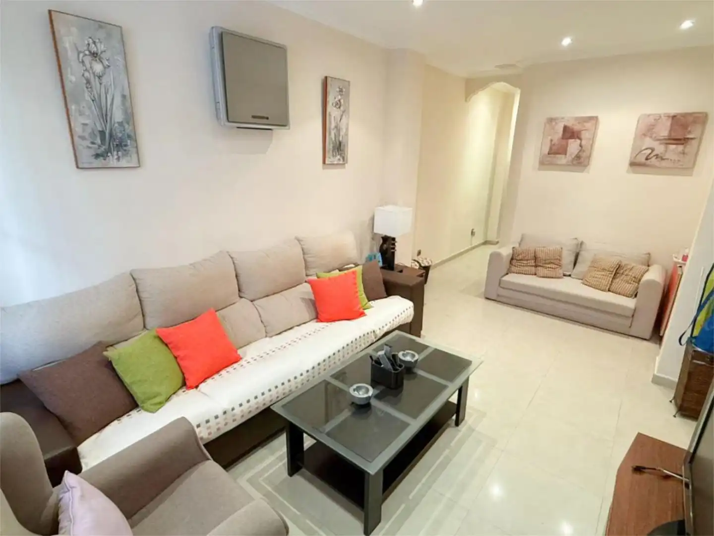 Wohnung zum Verkauf in Calle Virgen del Carmen, 5, Playa Levante Wohnzimmer von Wohnung zum Verkauf in Santa Pola mit Klimaanlage
