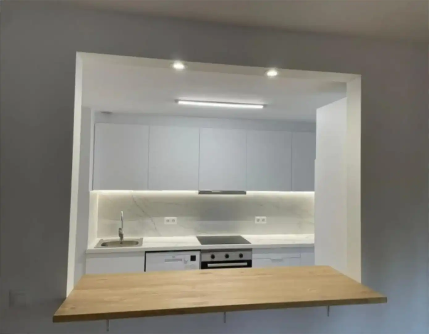 Cocina de Piso de alquiler en Madrid con Calefacción, Jardín privado y Parquet