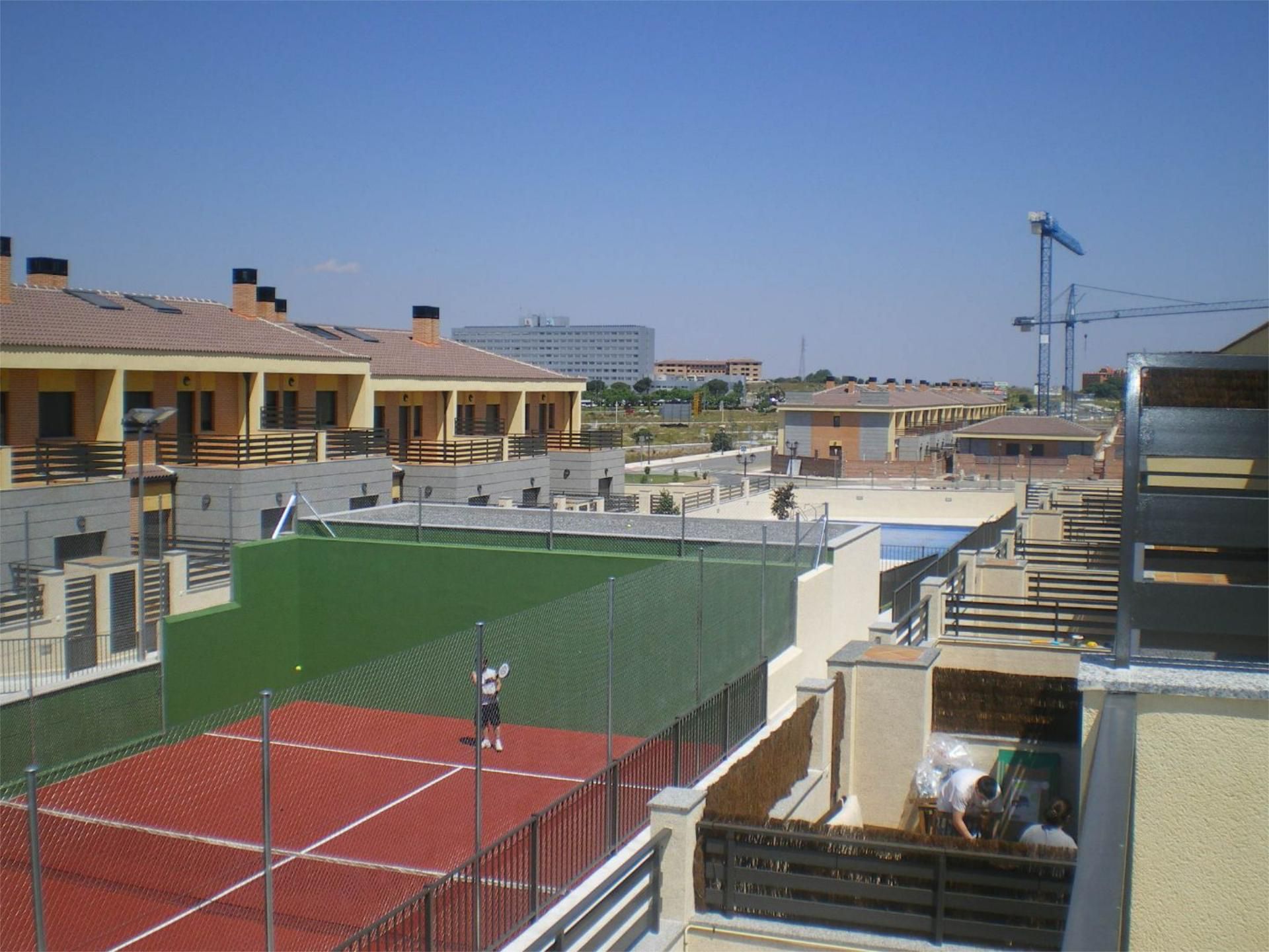 Terrace of Flat to rent in Ávila Capital  with Heating, Private garden and Parquet flooring