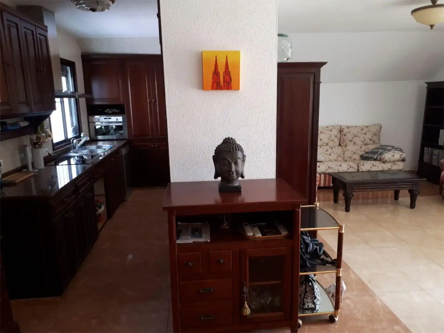 Sala d'estar de Casa adosada en venda en San Bartolomé de Tirajana amb Aire condicionat, Terrassa i Piscina