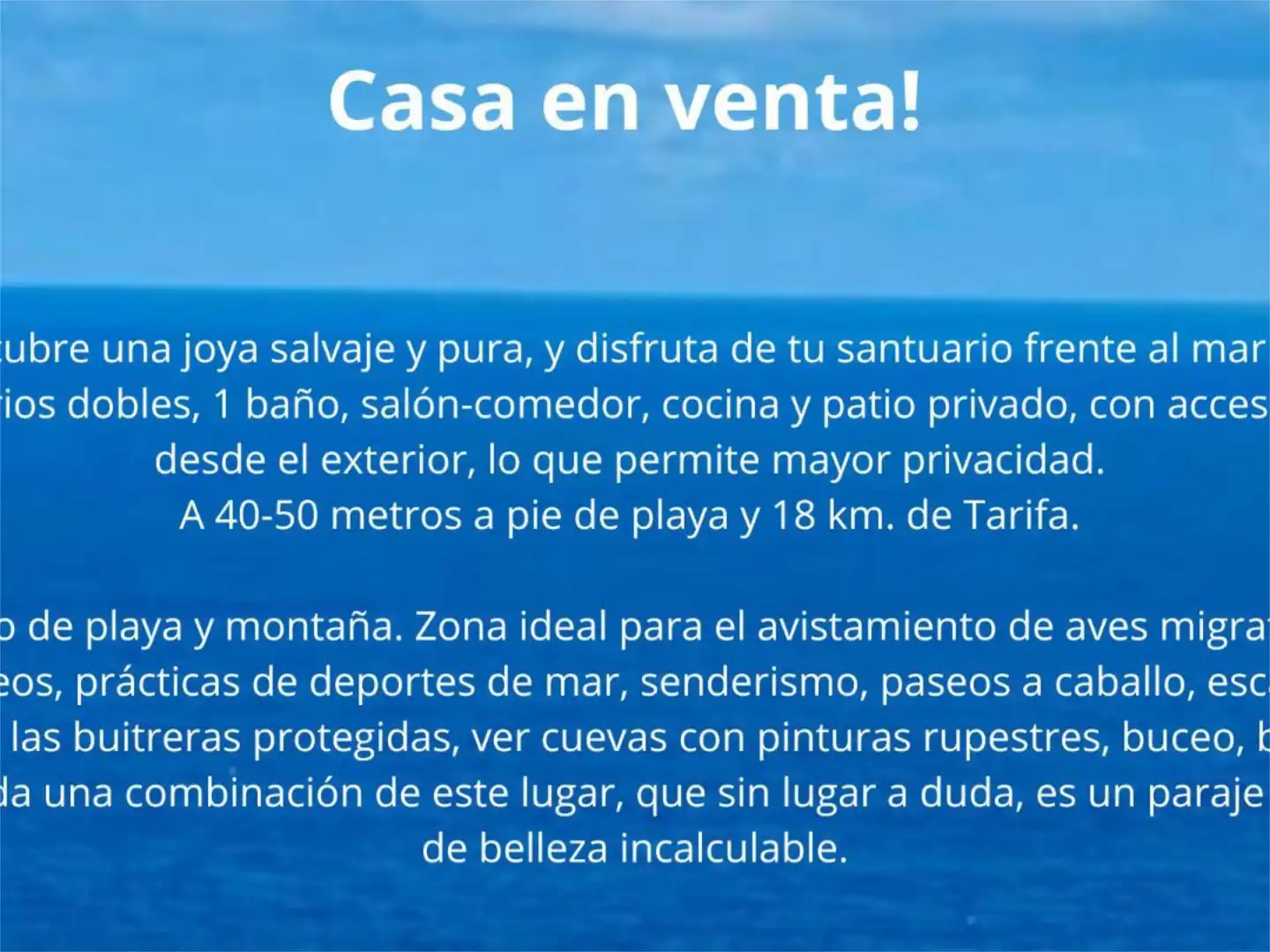 Casa adosada en venta en El Lentiscal, 16, El Lentiscal Casa adosada en venta en Tarifa con Jardín privado, Terraza y Trastero
