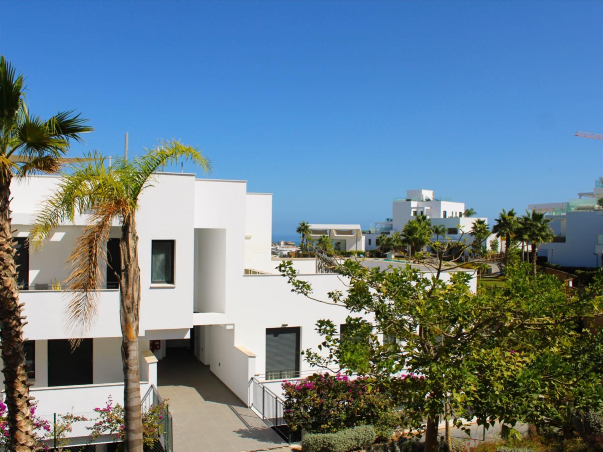 Exterior view of Flat for sale in Mijas  with Air Conditioner, Terrace and Swimming Pool