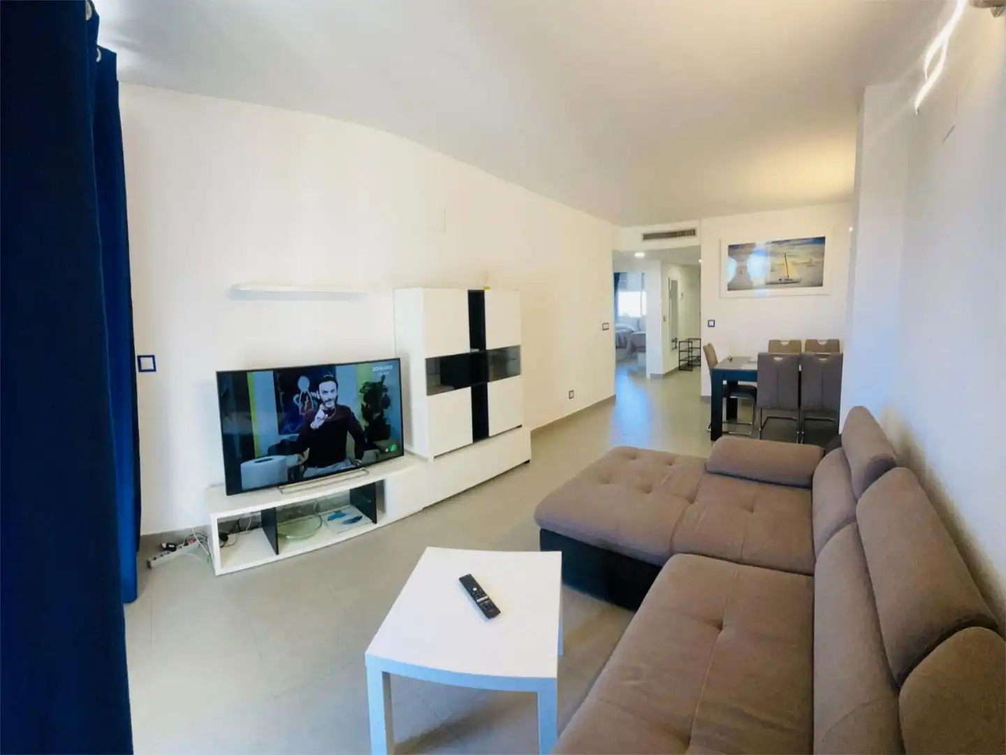 Apartament en venda a Carrer Gregal, 16b, Cala Alta - Veremar Sala d'estar de Apartament en venda en Villajoyosa / La Vila Joiosa amb Aire condicionat, Terrassa i Piscina