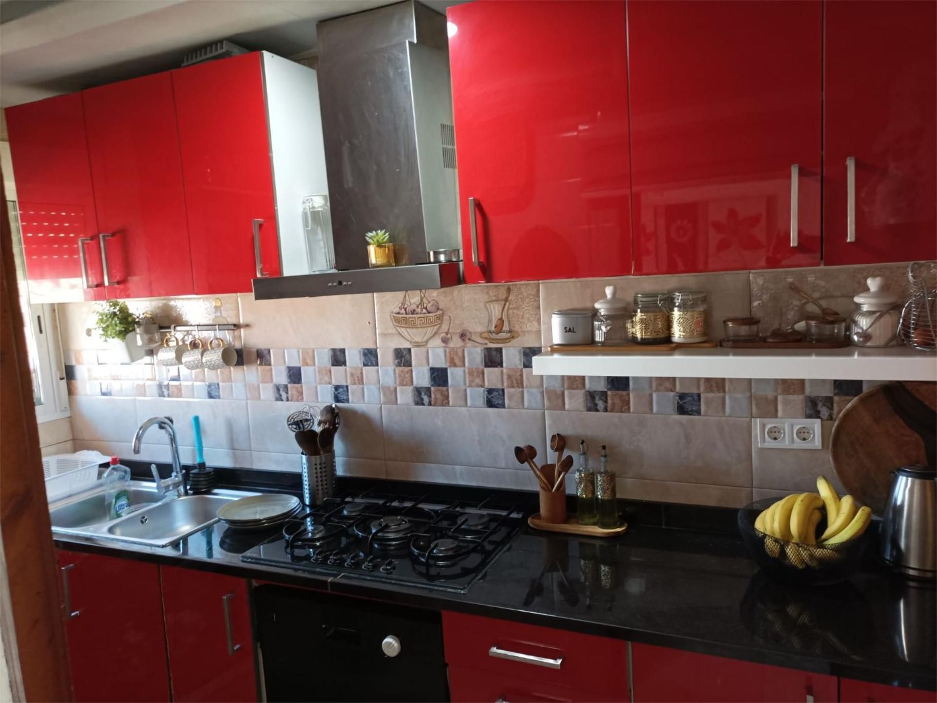 Cocina de Piso en venta en Castellón de la Plana / Castelló de la Plana con Aire acondicionado, Amueblado y Balcón