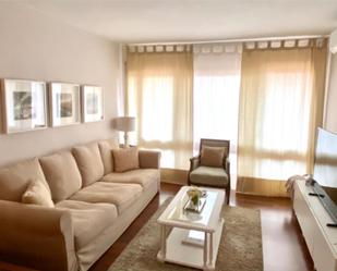 Living room of Flat for sale in Girona Capital  with Air Conditioner, Terrace and Balcony