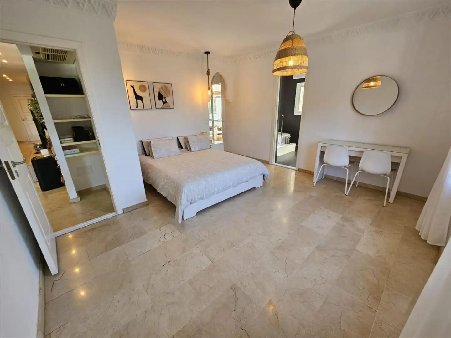 Casa o xalet de lloguer a Pasaje Córdoba, 33, La Capellanía - El Higuerón Dormitori de Casa o xalet de lloguer en Benalmádena amb Aire condicionat, Calefacció i Jardí privat