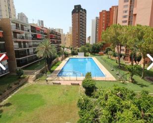 Piscina de Dúplex de lloguer en Benidorm amb Aire condicionat, Jardí privat i Terrassa