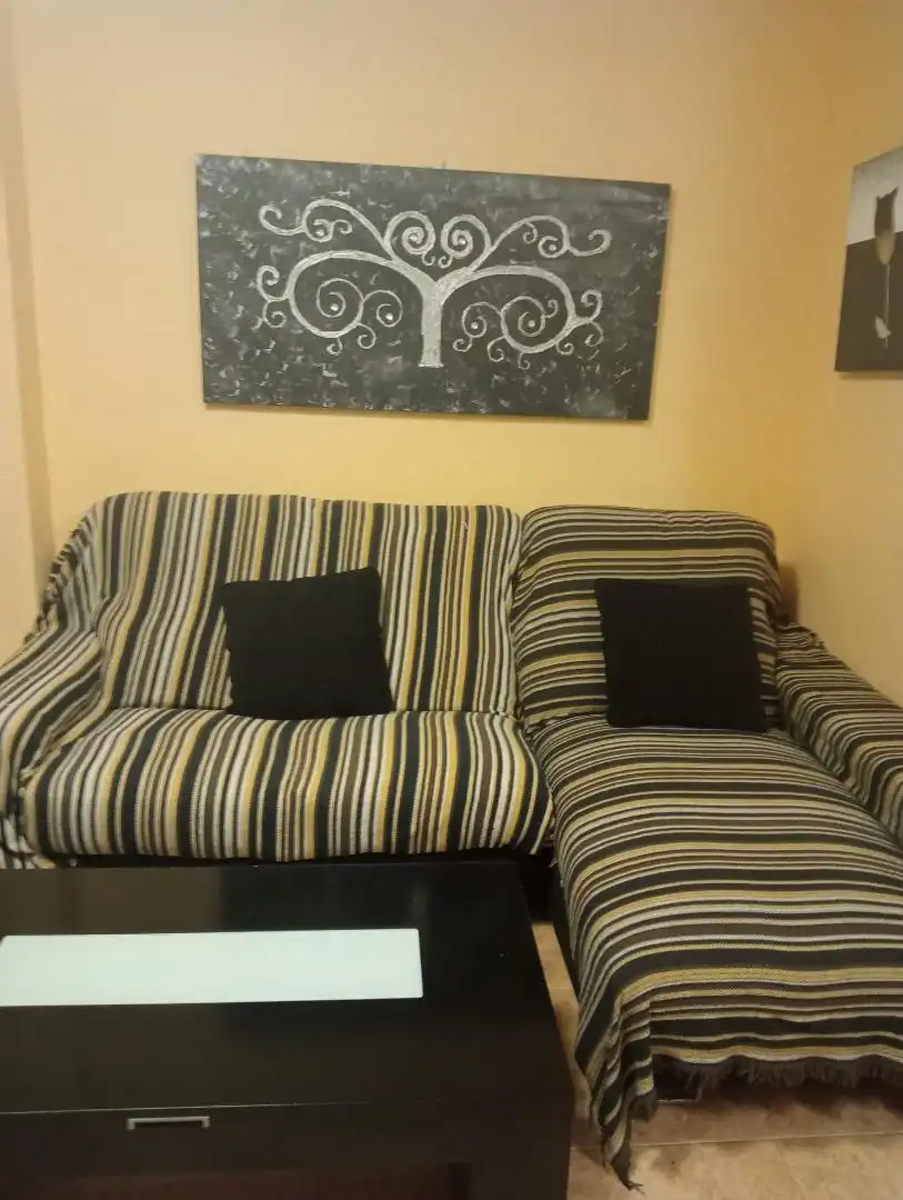 Living room of Flat for rent in La Manga del Mar Menor  with Furnished, Oven and Washing machine